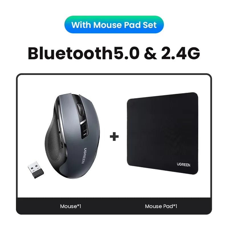 Bluetooth 5.0 Wireless Ergonomic Mouse