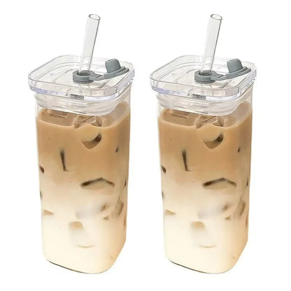 400ML Square Heat-Resistant Glass Cup