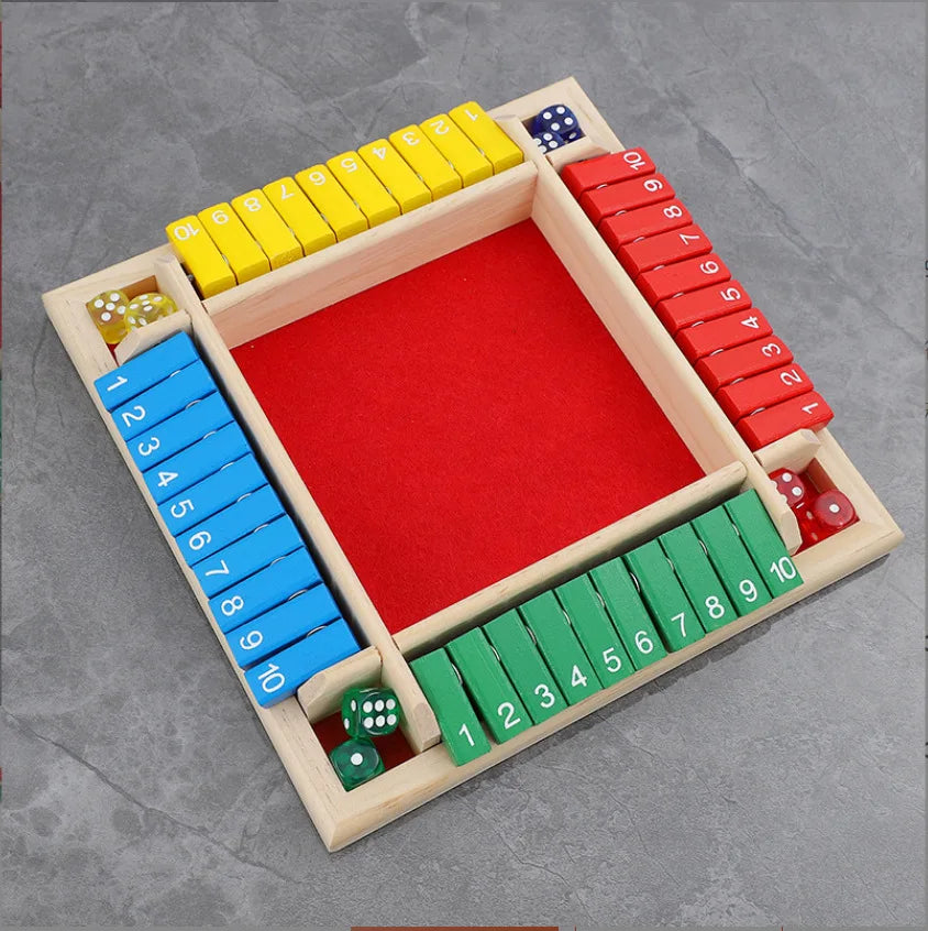 Four-sided flip card game