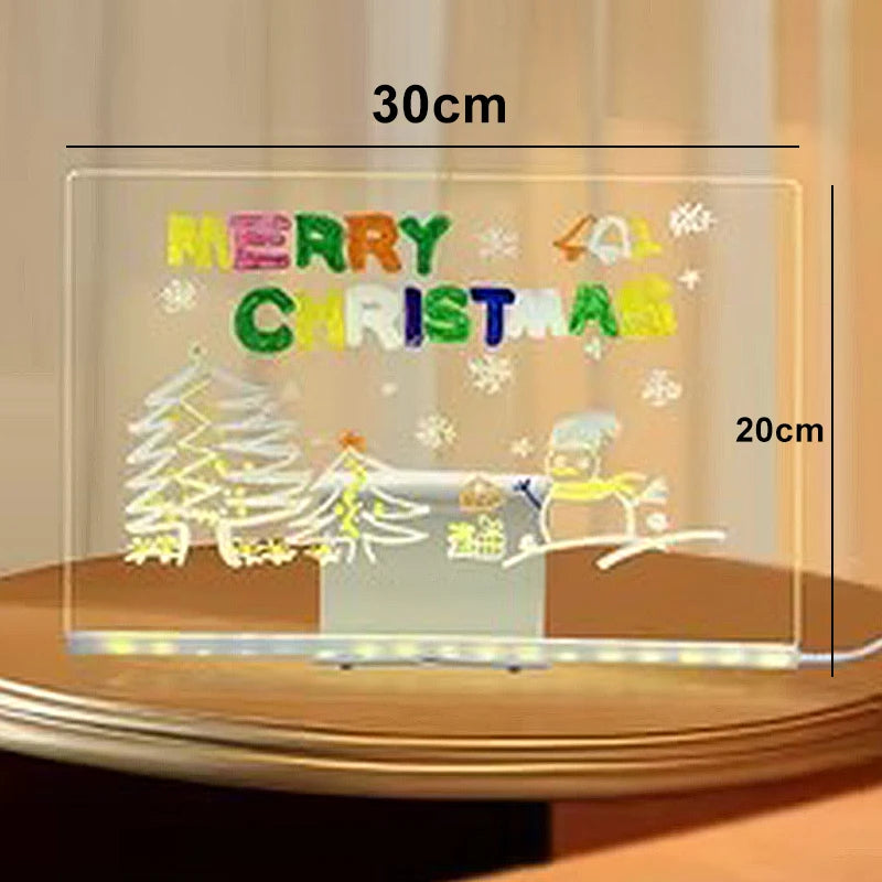 LED acrylic message board