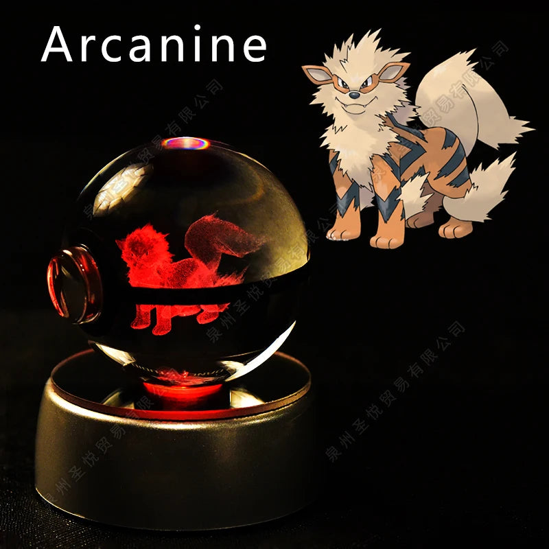 Pokemon 3D Crystal Ball LED Night Light