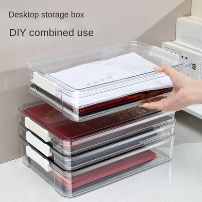Transparent A4 Document Storage Box