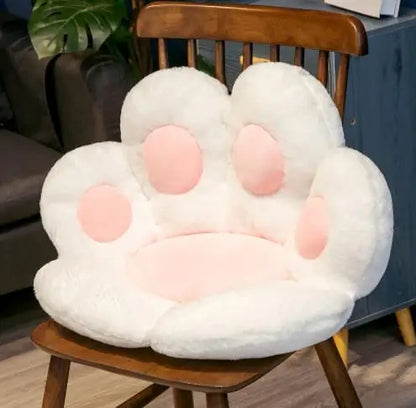 Cat paw plush floor cushion