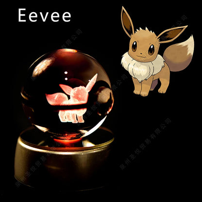 Pokemon 3D Crystal Ball LED Night Light