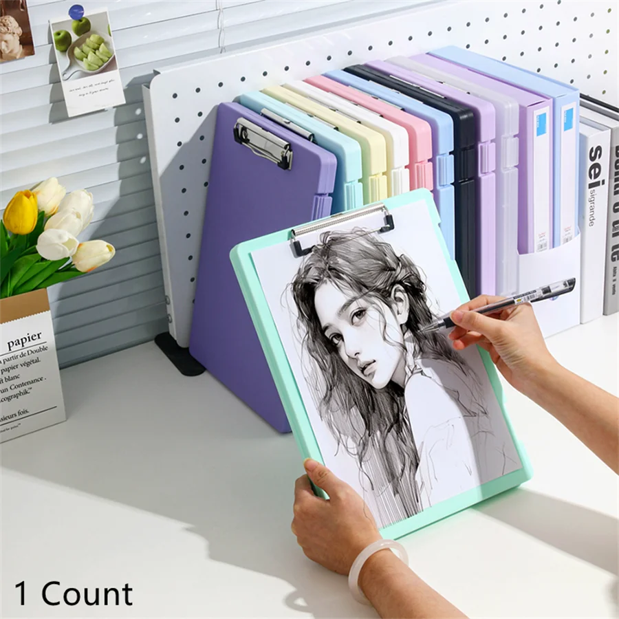 Multifunctional document folder and writing board
