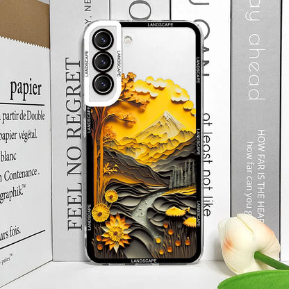 Transparent Mountain Landscape Silicone Case