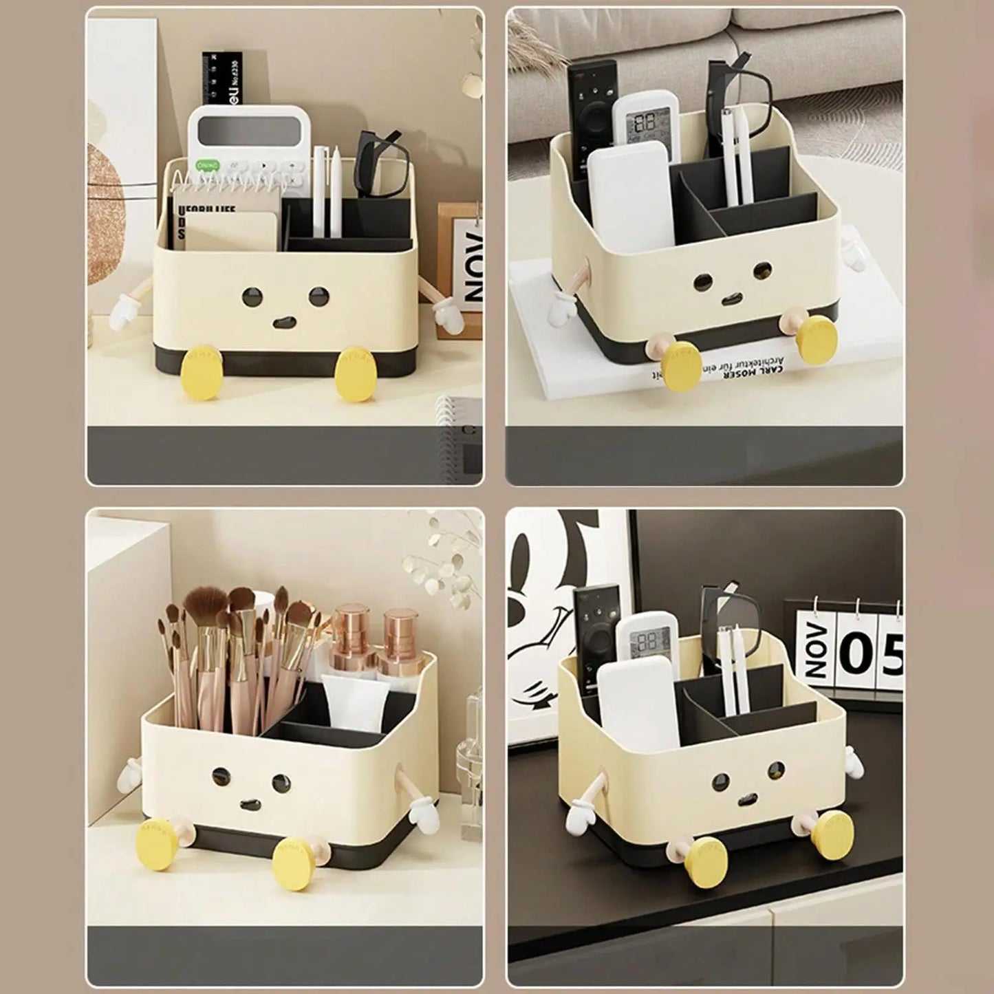 Multifunctional desktop storage box
