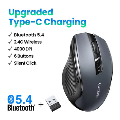 Bluetooth 5.0 Wireless Ergonomic Mouse