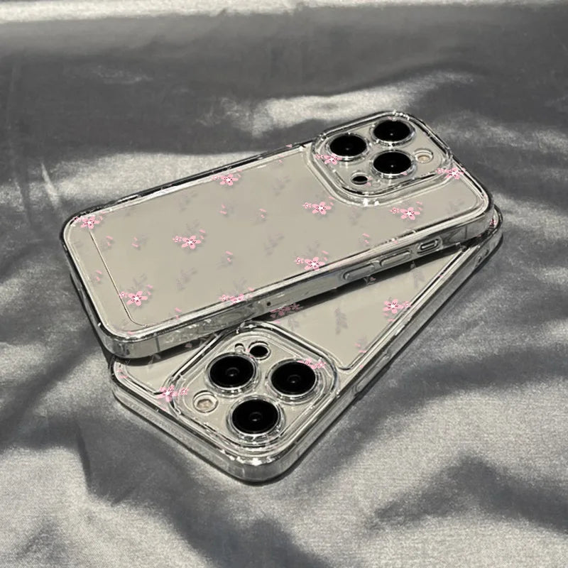 Transparent Floral Phone Case