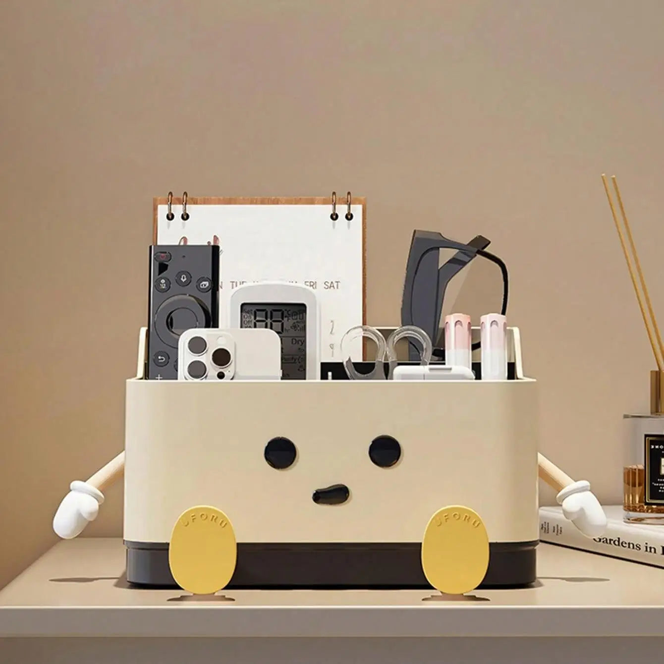 Multifunctional desktop storage box