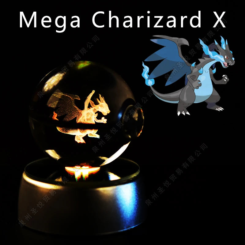 Pokemon 3D Crystal Ball LED Night Light