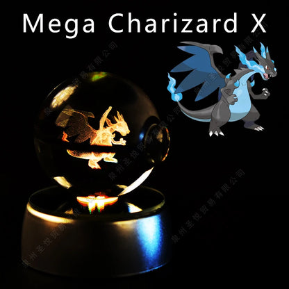 Pokemon 3D Crystal Ball LED Night Light