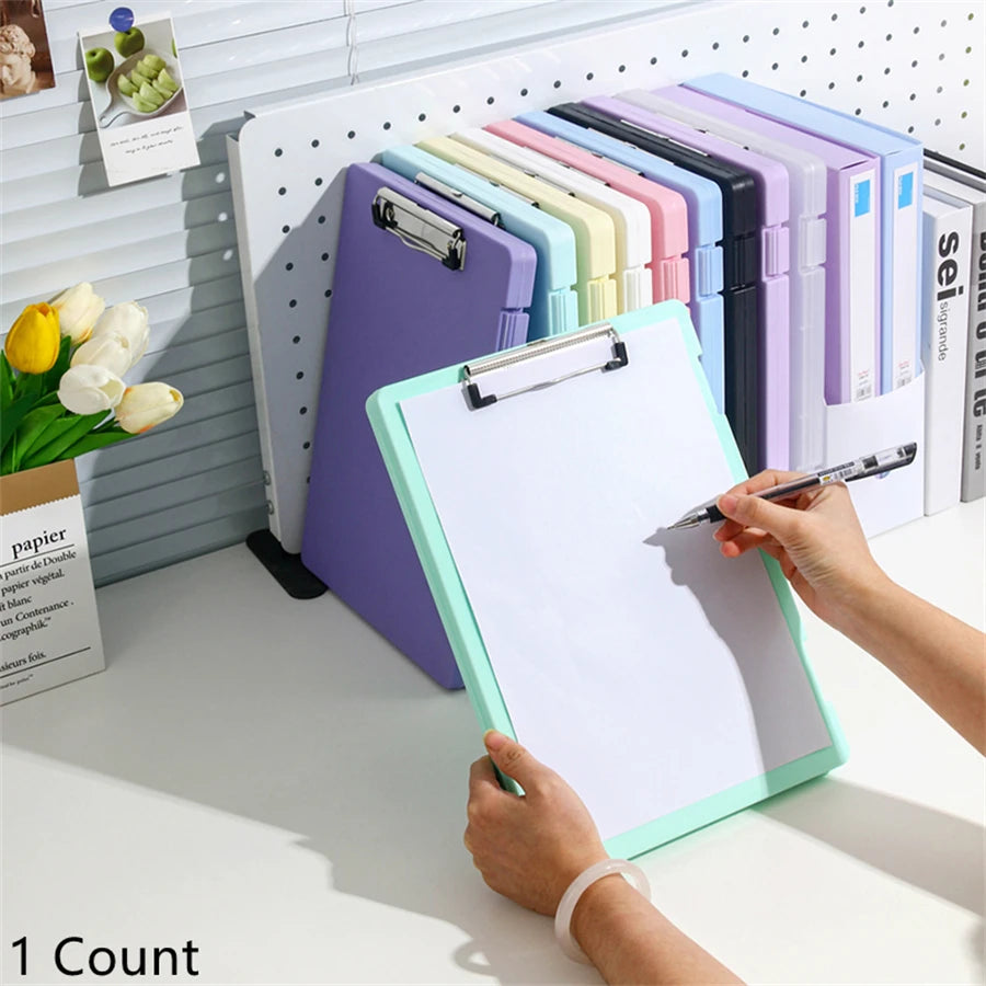 Multifunctional document folder and writing board