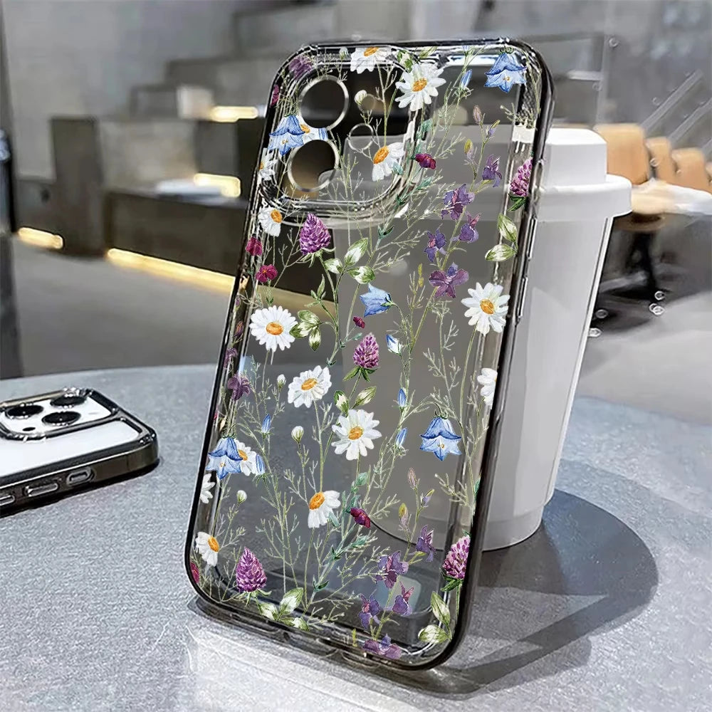 Flower Liquid Silicone Phone Case