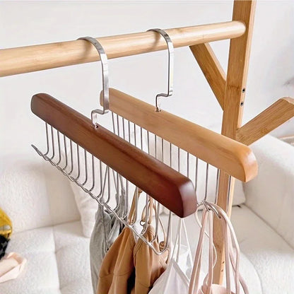 Multi-hook clothing hanger organizer