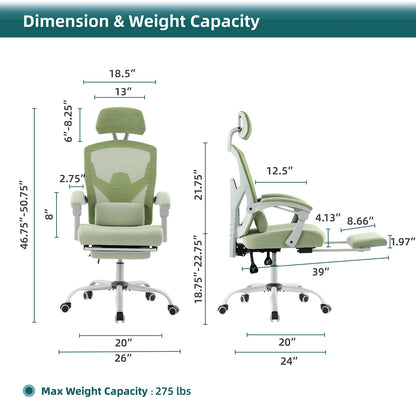Ergonomic gaming and office chair