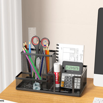 Black Mesh Desk Organizer
