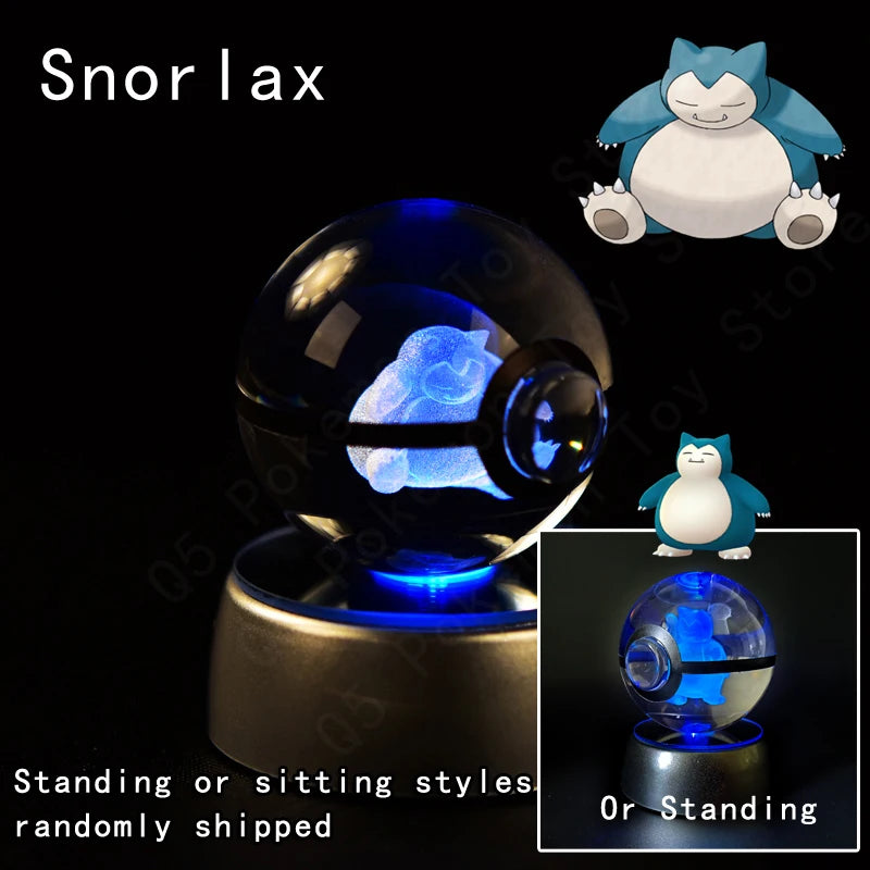 Pokemon 3D Crystal Ball LED Night Light