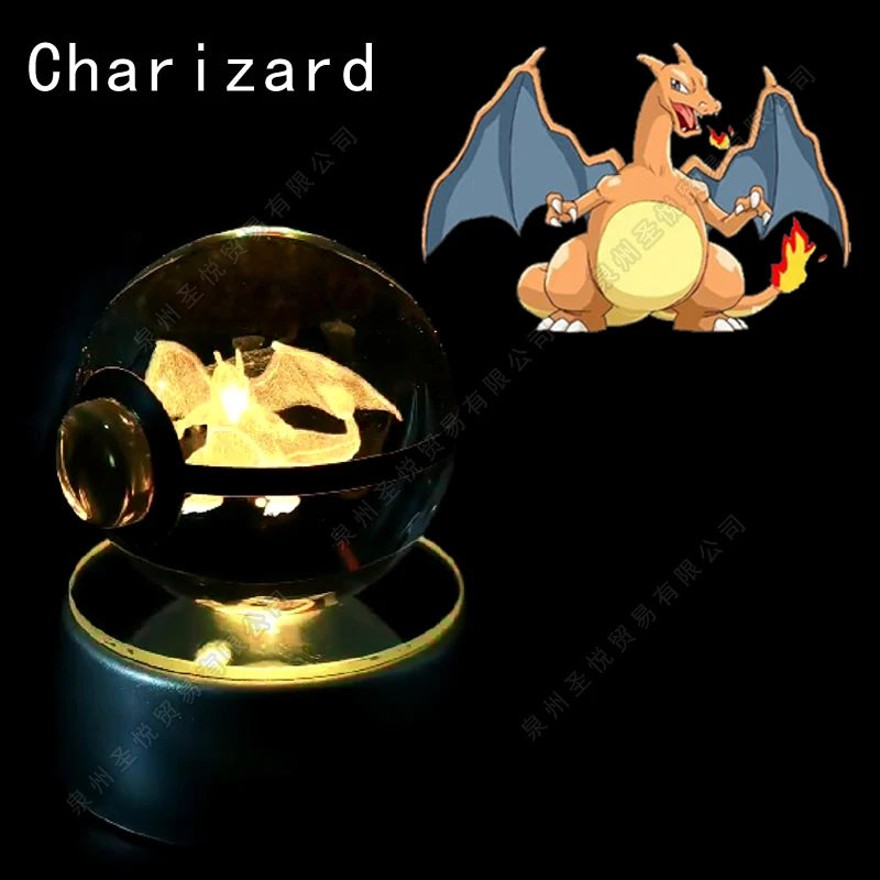 Pokemon 3D Crystal Ball LED Night Light