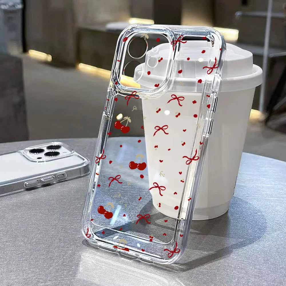 Transparent Floral Phone Case