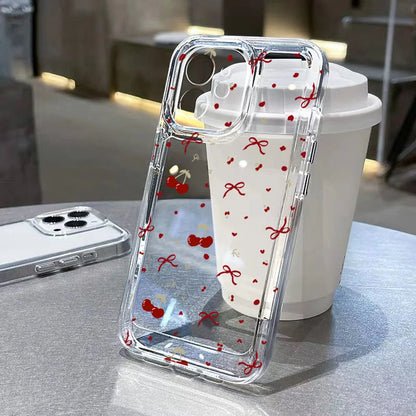 Transparent Floral Phone Case