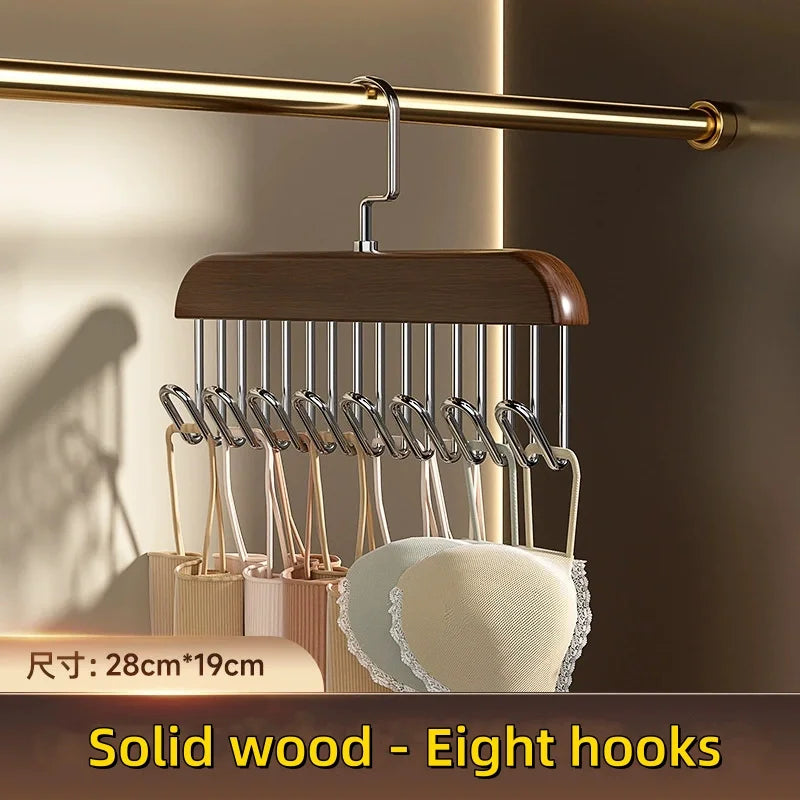 Multi-hook clothing hanger organizer