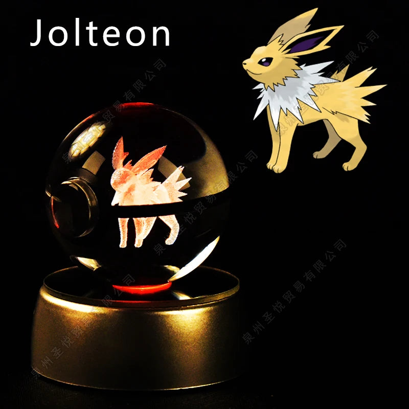 Pokemon 3D Crystal Ball LED Night Light