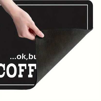 Black Coffee Printed Diatom Drying Mat