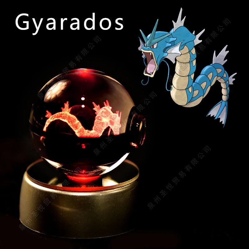 Pokemon 3D Crystal Ball LED Night Light