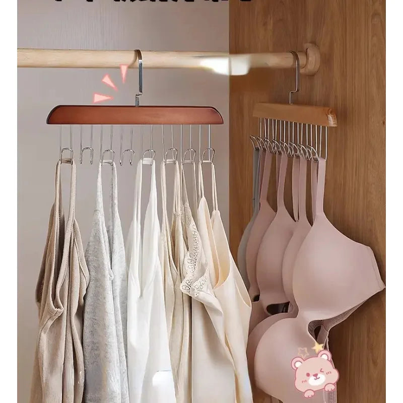 Multi-hook clothing hanger organizer