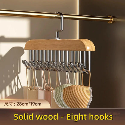 Multi-hook clothing hanger organizer