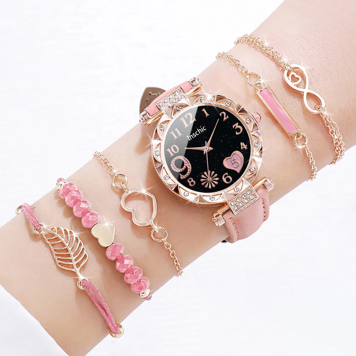 Fashion Heart Dial Watch