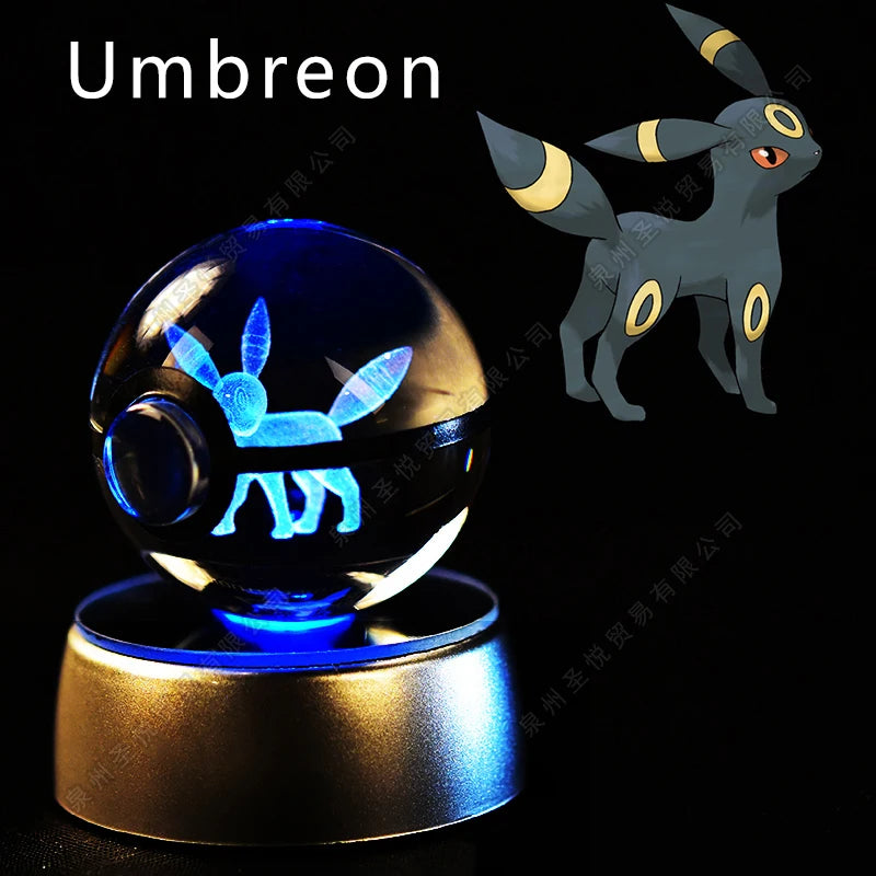 Pokemon 3D Crystal Ball LED Night Light