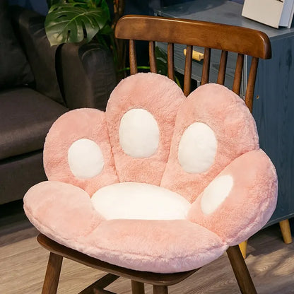 Cat paw plush floor cushion
