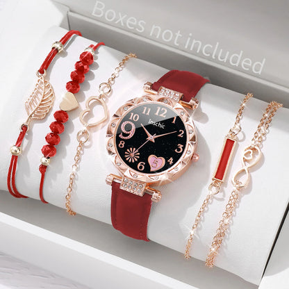 Fashion Heart Dial Watch