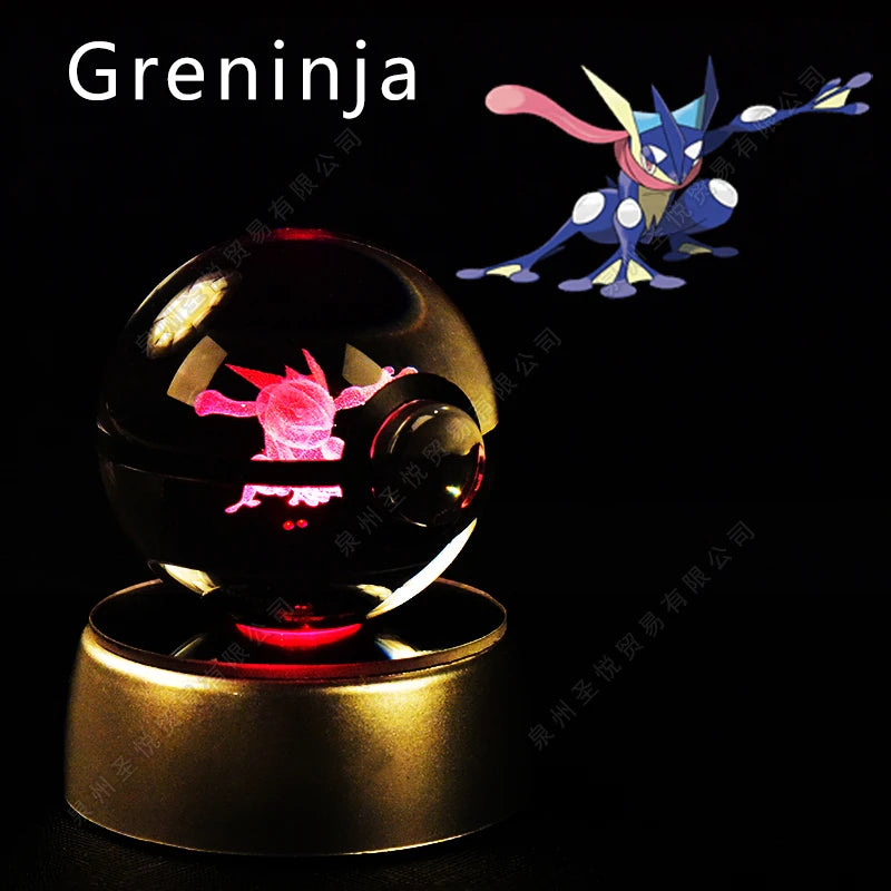 Pokemon 3D Crystal Ball LED Night Light