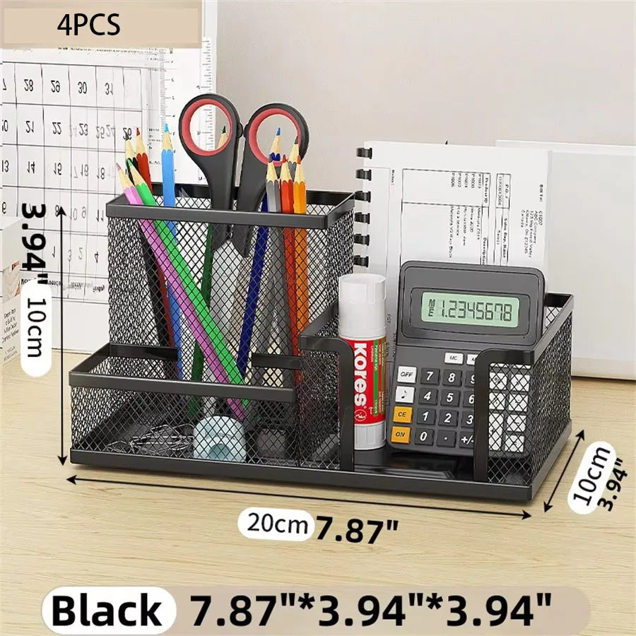 Black Mesh Desk Organizer