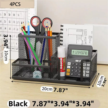 Black Mesh Desk Organizer