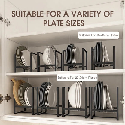Layered Iron Plate Storage Rack