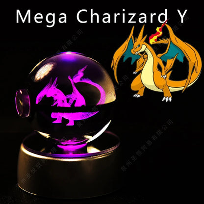 Pokemon 3D Crystal Ball LED Night Light