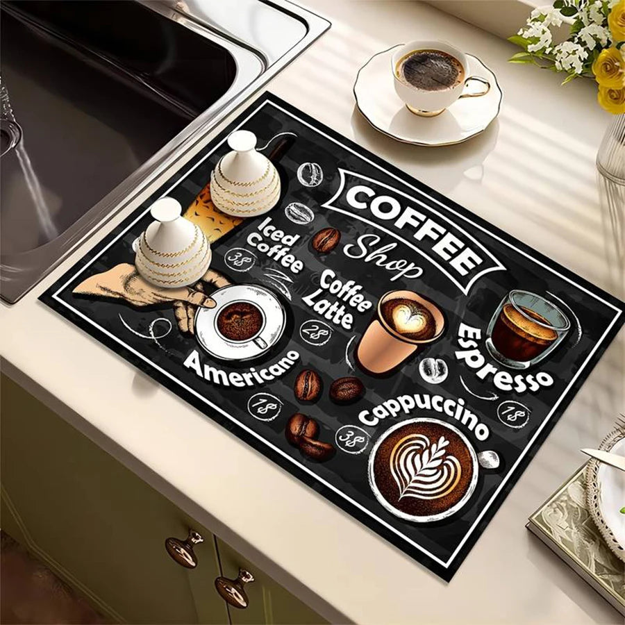 Quick Absorbent Diatom Mud Coffee Machine Mat