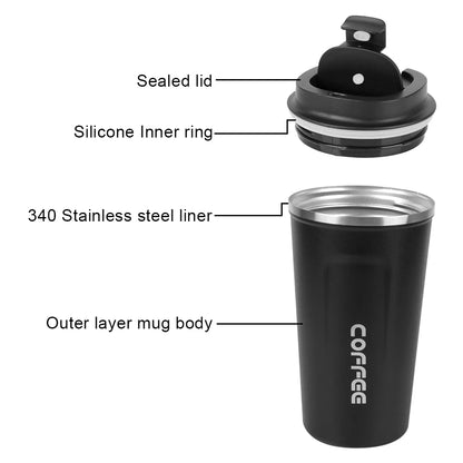 Leakproof Stainless Steel Travel Thermos Mug
