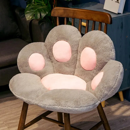 Cat paw plush floor cushion