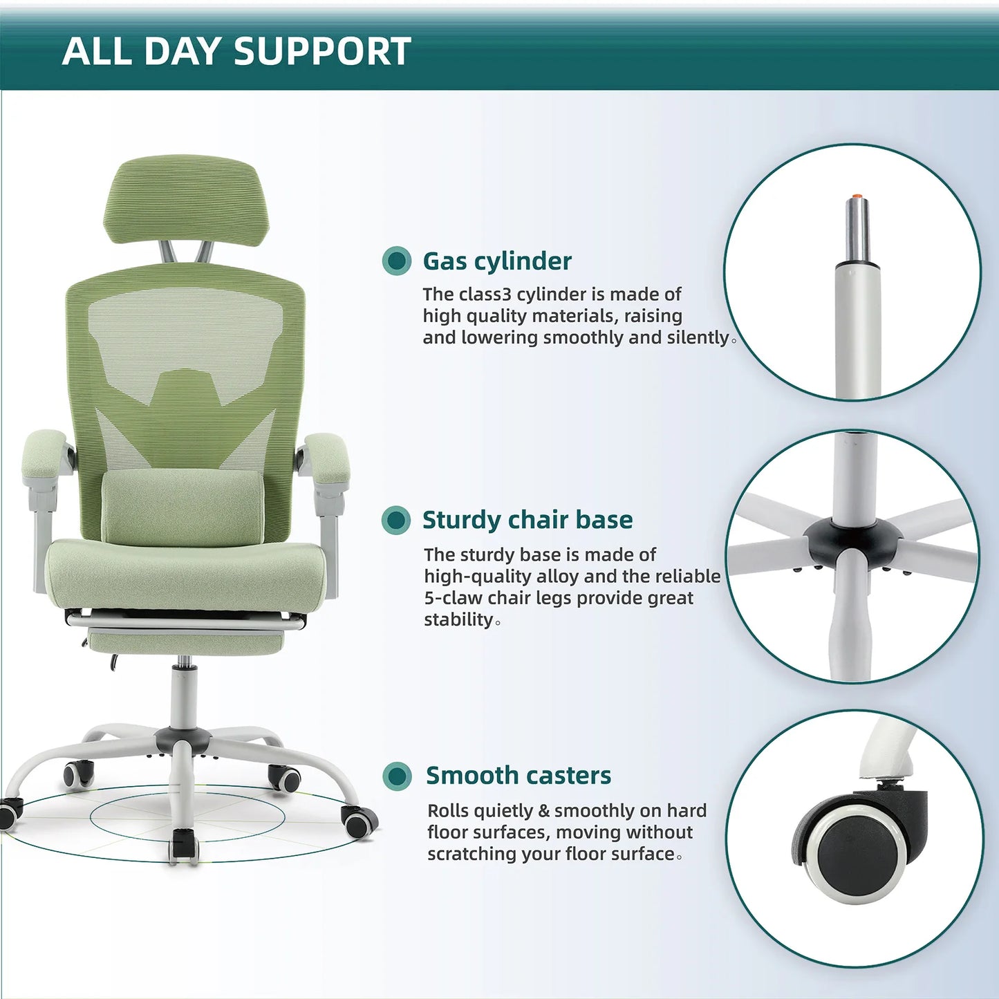 Ergonomic gaming and office chair