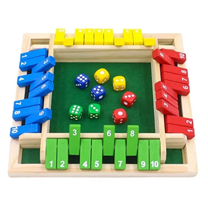 Four-sided flip card game
