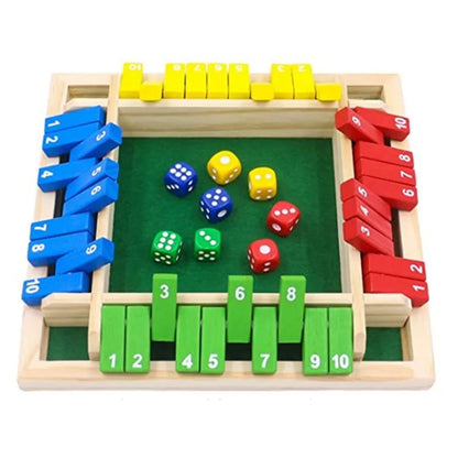 Four-sided flip card game