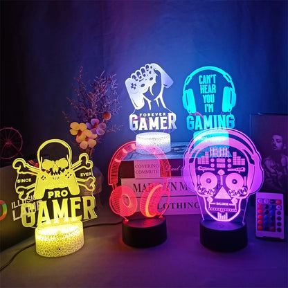 3D LED Gaming Lamp