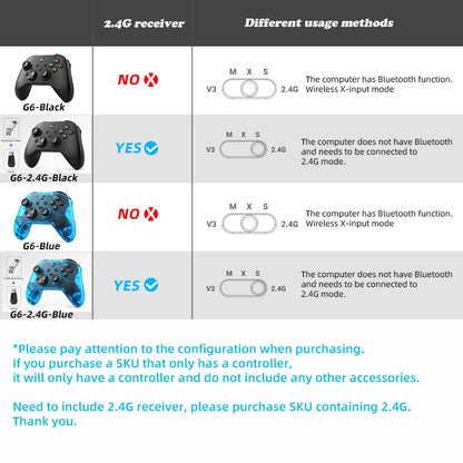 G6 Wireless Hall Trigger Game Controller