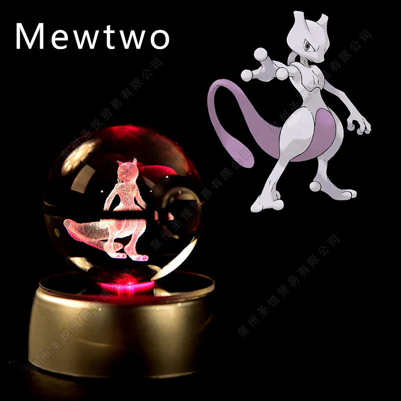 Pokemon 3D Crystal Ball LED Night Light